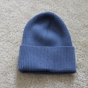 Melrose and Market Dusty Blue Ribbed Knit Beanie